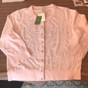 Kate spade blush pink embellished sweater.